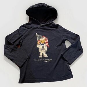 Polo Ralph Lauren Ltd Ed Olympic Team USA Flag Bear Hoodie Sweatshirt 2020 5T